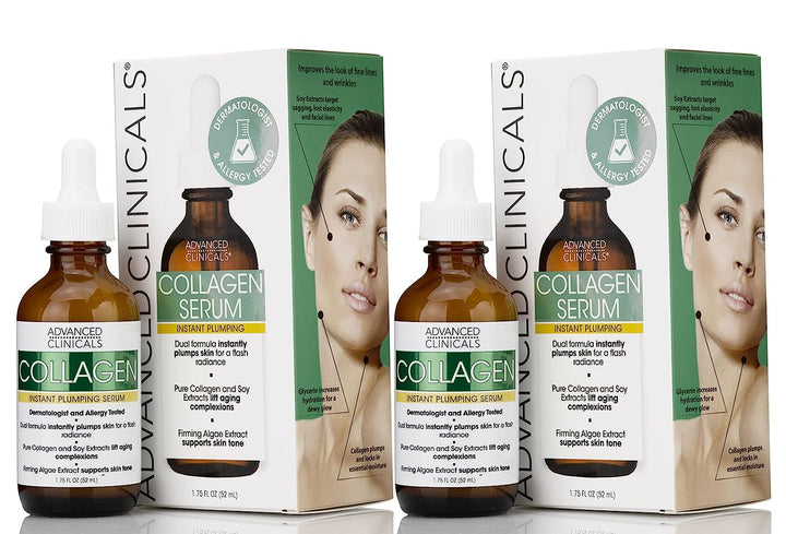 Advanced Clinicals - Retinol Serum for Face, Firming Collagen Serum, Vitamin C Serum Skincare Set, 1.75 Fl Oz, 3Pc Set