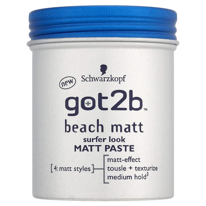 Schwarzkopf Got2B Beach Matt Surfer Look Matt Paste 100Ml (Pack of 2)