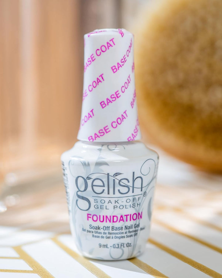 Gelish MINI Foundation Base Coat LED Gel Polish, Base Coat for Gel Nails, Base Coat for Nails, 0.3 Oz.