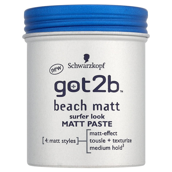 Schwarzkopf Got2B Beach Matt Surfer Look Matt Paste 100Ml (Pack of 2)