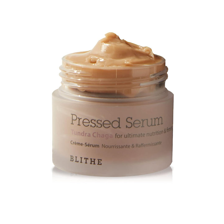 BLITHE Pressed Serum Tundra Chaga Instant Face Lift Cream - Firming Serum with Adenosine & Beta Glucan - Tightening & Anti-Aging Skincare 0.91 Fl Oz