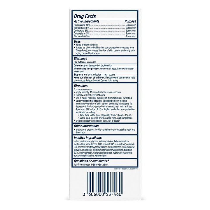 Cerave AM Facial Moisturizing Lotion with SPF 30 | Oil-Free Face Moisturizer with SPF | Formulated with Hyaluronic Acid, Niacinamide & Ceramides | Non-Comedogenic | Broad Spectrum Sunscreen | 3 Ounce