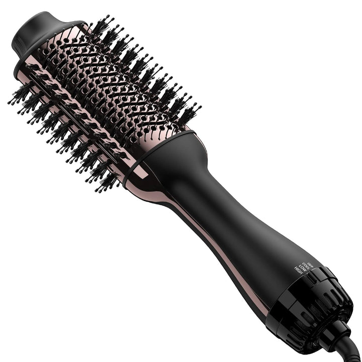 Umeely Hair Dryer Brush Blow Dryer Brush in One, Upgraded 4 in 1 Hair Dryer and Styler Volumizer with Negative Ion Anti-Frizz Ceramic Titanium Barrel Hot Air Brush Hair Straightener Brush