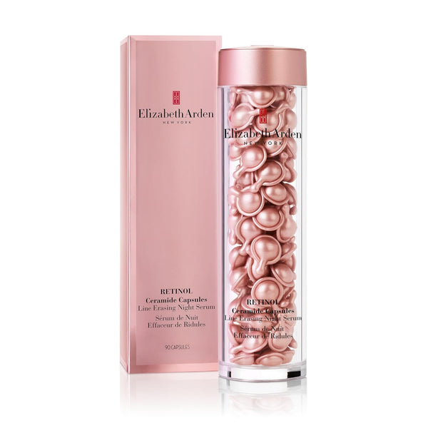 Elizabeth Arden Retinol Ceramide Capsules & Retinol + HPR Cream; Nighttime Skin Care, Fine Line and Wrinkle Erasing Face Serum, Rapid Skin Renewing Water Cream