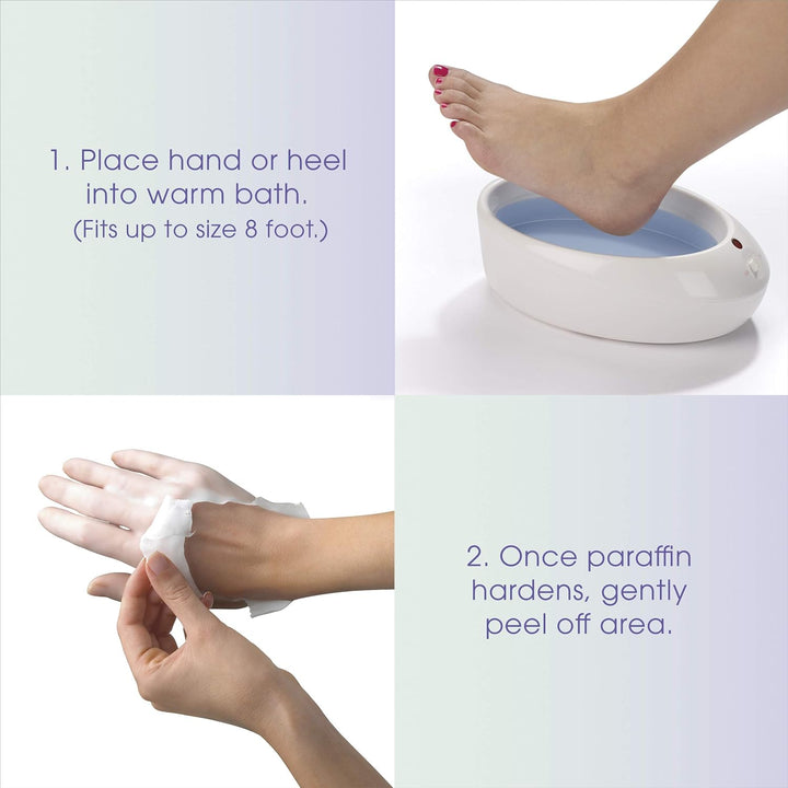 True Glow by Conair Paraffin Wax Machine for Hand and Feet - Paraffin Bath for Hands - Includes 1Lb. Moisturizing Paraffin Wax - Pink