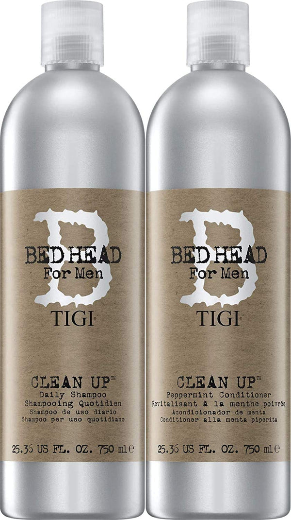 Tigi Bed Head Men Clean up Shampoo & Conditioner DUO Pack, 25.36-Ounce Each