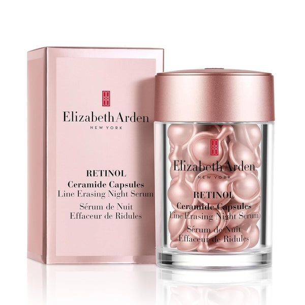 Elizabeth Arden Retinol Ceramide Capsules & Retinol + HPR Cream; Nighttime Skin Care, Fine Line and Wrinkle Erasing Face Serum, Rapid Skin Renewing Water Cream